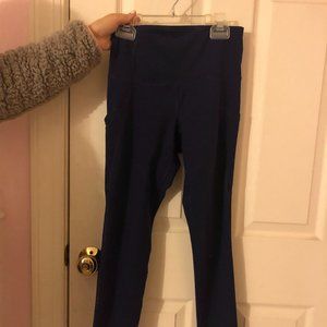 Old Navy Blue Mesh Leggings w/ Pockets